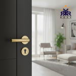 مقبض باب ذهبي اسطواني فاخر