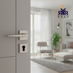 مسكة باب بلون النيكل ساتان بتصميم مستقيم عصري وجودة عالية