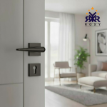 مقبض باب أسود مطفي بانحناءة جذابة وجودة عالية