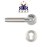 مقبضROXY معدني- بلون مزدوج كروم ونيكل