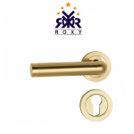 مقبض باب ذهبي اسطواني فاخر