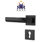 مسكة باب بلون الأسود مطفي بتصميم انسيابي عصري ذات الجودة العالية و السعر المناسب