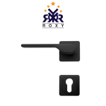 مقبض باب بلون أسود مطفي بتصميم منحني أنيق وجودة عالية