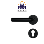 مقبض باب بلون الأسود مطفي بتصميم دائري عصري وسعر منافس