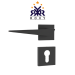 مقبض باب أسود مطفي بتصميم مائل جودة عالية وسعر مناسب