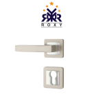 مقبض باب نيكل فاتح بتصميم مستطيل أنيق