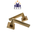 مقبض باب بلون ذهبي بتصميم مستقيم وجودة عالية