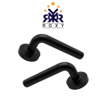 مقبض باب بلون الأسود مطفي بتصميم دائري عصري وسعر منافس