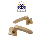 مقبض باب ذهبي بتصميم مستطيل فاخر