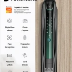 مسكة باب ذكية مع كيلون RE 036 MAT.BLK