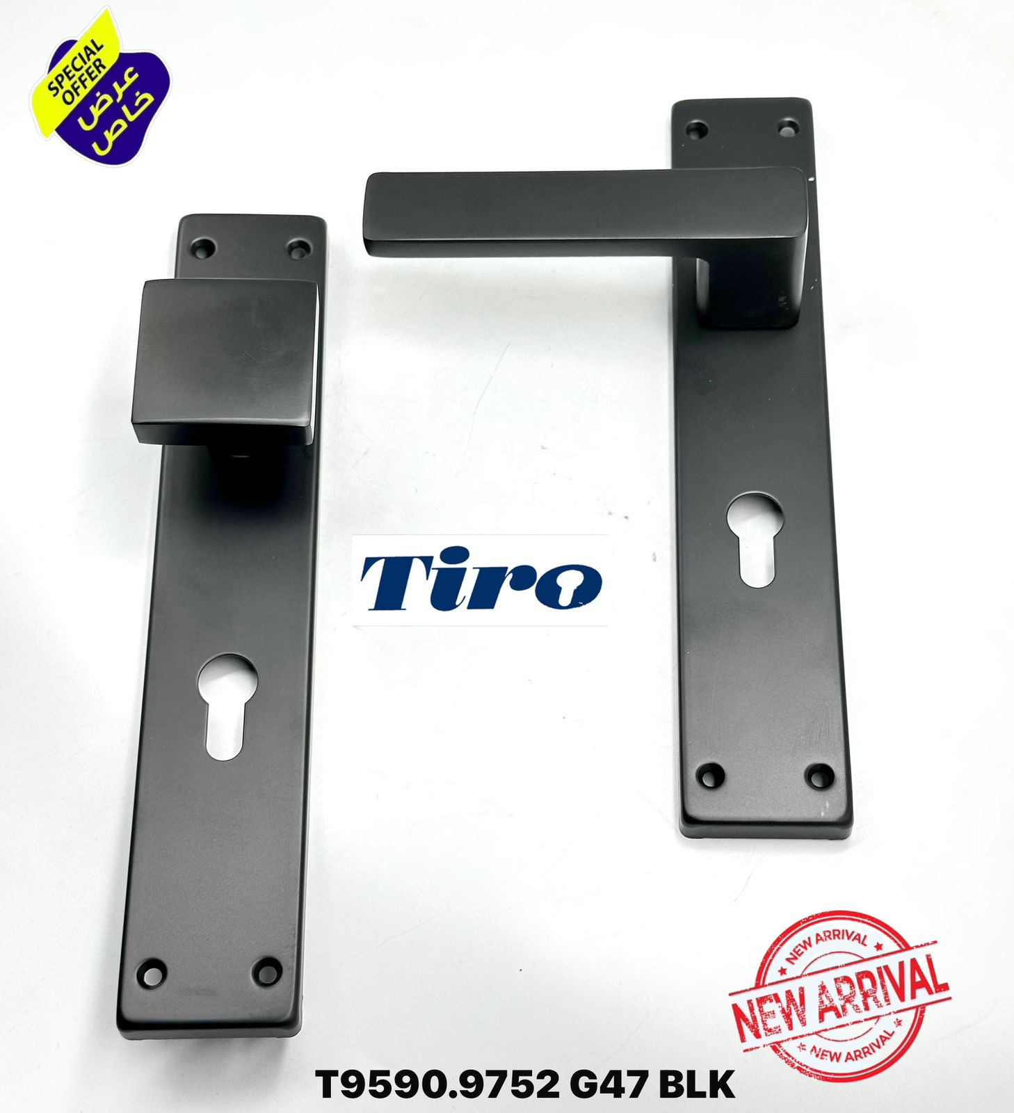 مسكة باب ثابت متحرك  T9590.9752 G47 BLK
