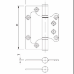 مفصلة أبواب ستانلس ستيل تجمع بين  القوة، الأناقة، وطول العمر