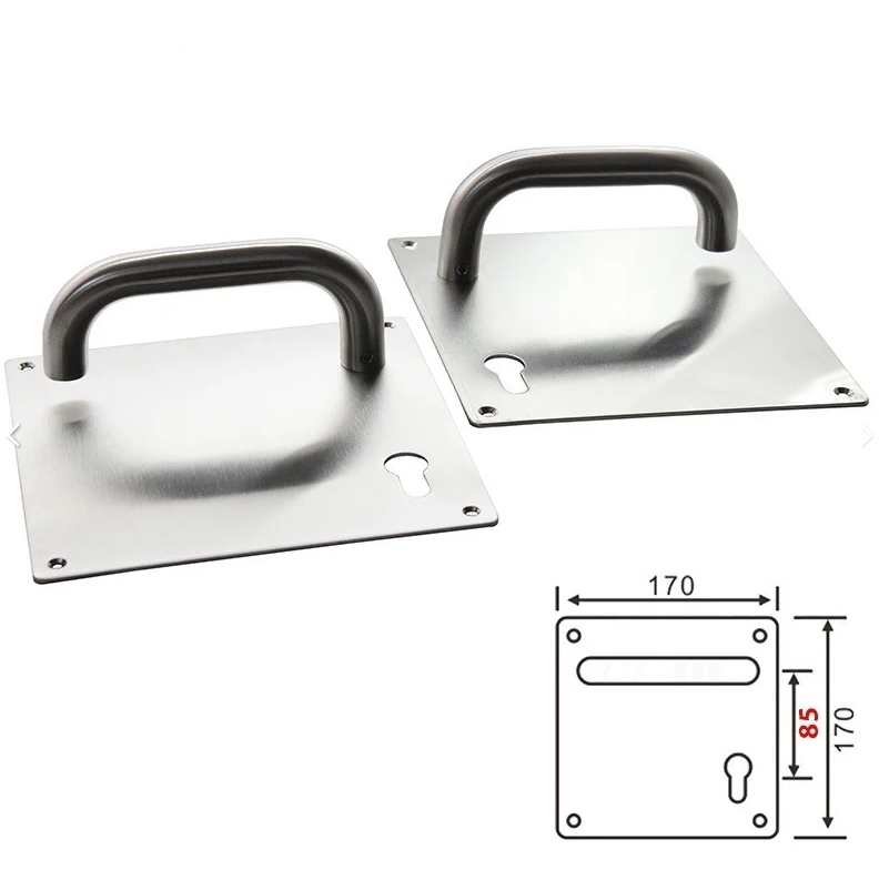 مقبض باب مربع استيل